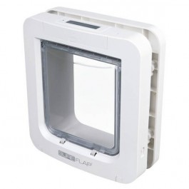 Chatière Sureflap Blanc 4 Positions Avec Puce Didentification Pour Petits Chiens Et Chats