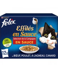 Felix Tendres Effilés Sauce Campagne Chat 12 x 85 g