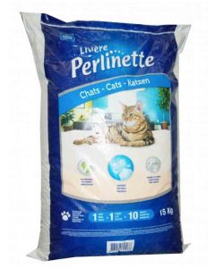 Perlinette Litière cristaux pour chats 15 kg | litière pour chat