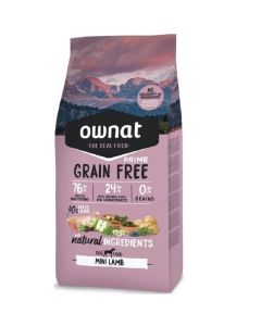 Ownat Grain Free Prime Mini Agneau Chien 3 kg