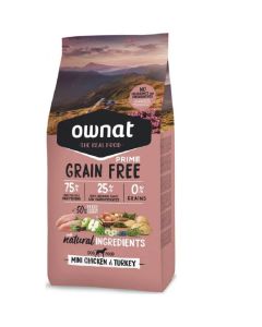 Ownat Grain Free Prime Mini Poulet Dinde Chien 3 kg