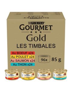 Purina Gourmet Gold Chat Les Timbales 96 x 85 g