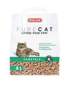 Zolux PURECAT Litière végétale pour chat 8 L