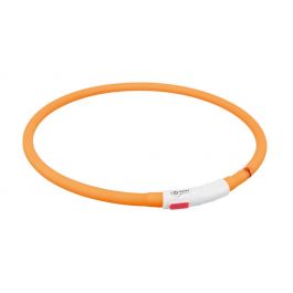 Trixie Anneau Lumineux Flash USB Orange XS-XL | Livraison rapide