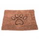Tapis Dirty Dog en Microfibre Antidérapant pour Chien Marron 79 x 51 cm