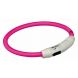 Trixie Collier Lumineux Safer Life USB Flash rose pour chien M-L
