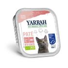 Yarrah Bio Pâté de saumon aux algues marine pour chat 16 x 100 grs- La Compagnie des Animaux