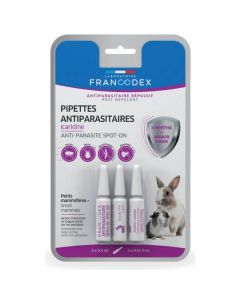 Francodex Pipettes Antiparasitaires Icaridine Rongeurs x3