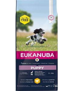 Eukanuba Growing Puppy Moyenne Race 15 kg - La Compagnie des Animaux