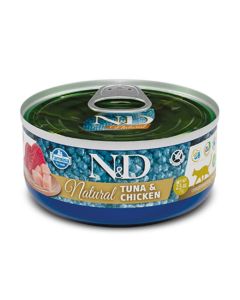 Farmina N&D Natural Thon & Poulet Chat 24 x 70 g