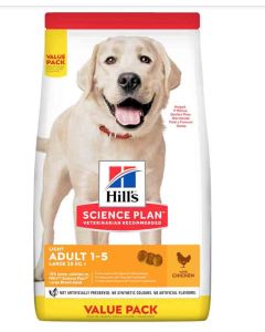 Hill's Science Plan Canine Adult Large Light au poulet 18 kg- La Compagnie des Animaux