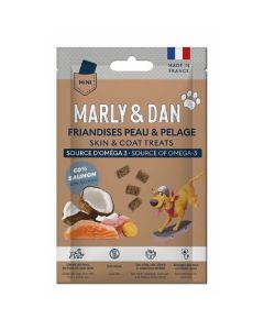 Marly & Dan Friandises Peau et Pelage format poche chien 20 g