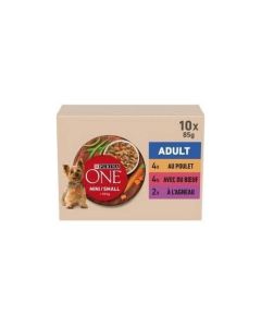 Purina One Pâtées Mini Small Chien Adulte 10 x 85 g