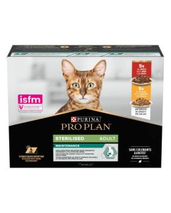 Purina Proplan Maintenance Chat Sterilised bœuf & poulet 10 x 85 g