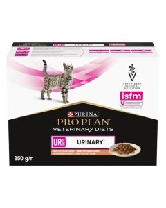 Purina Proplan PPVD Féline Urinary UR saumon 10 x 85 g - La Compagnie des Animaux