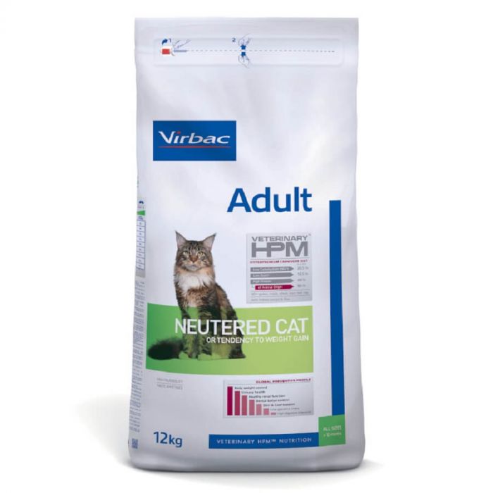 Virbac Veterinary HPM Adult Neutered Cat 12 kg | Livraison rapide