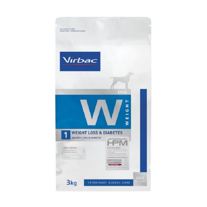 Virbac Veterinary HPM Weight Loss & Diabetes Chien 3 kg | Croquettes