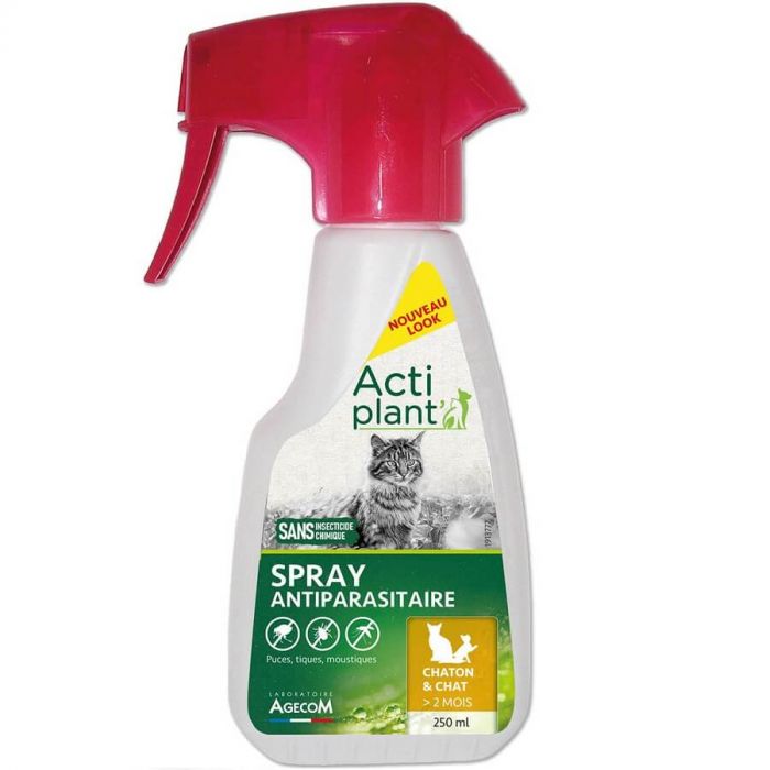 Actiplant Spray antiparasitaire chat et chaton 250 ml | Sprays