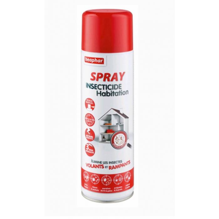 Beaphar Spray Insecticide et acaricide maison 500 ml | Insecticides