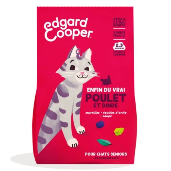 Edgard & Cooper Dinde Chat Senior 2 kg | La Compagnie des Animaux