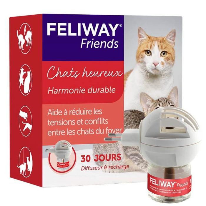Feliway Friends diffuseur pour chat + recharge 48 ml | La Compagnie des  Animaux
