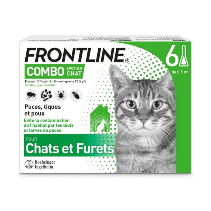Frontline Combo Chat 6 pipettes | La Compagnie des Animaux