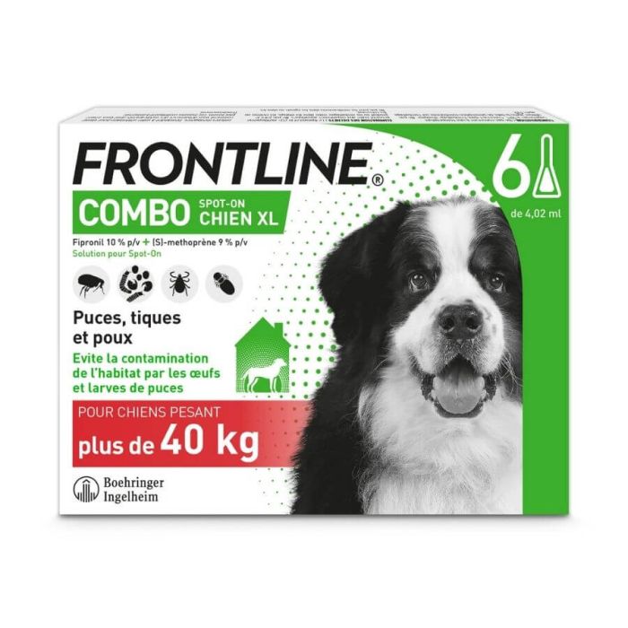 Frontline Combo Chien 40-60 kg 6 pipettes | La Compagnie des Animaux