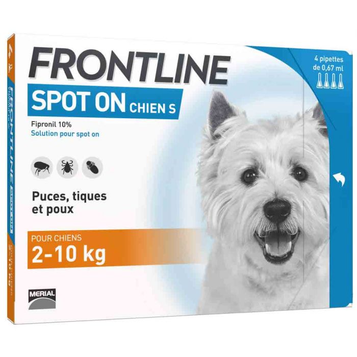 Frontline Spot on chien de 2-10 kg 1 pipette | Livraison rapide
