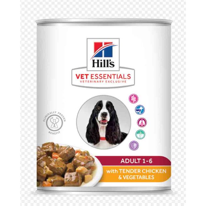 Hill's VetEssentials Canine Adult Poulet tendre & Légumes 12 x 363 g