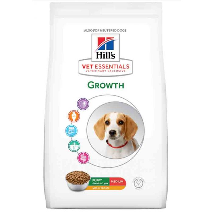 Hill's VetEssentials Canine Puppy Growth Medium Poulet 10 kg