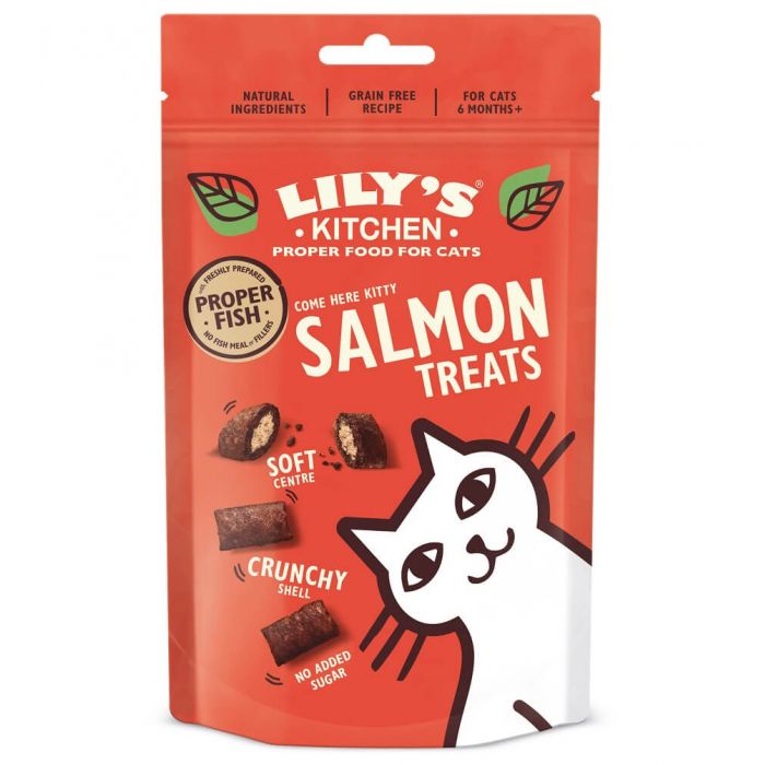 Lily's Kitchen Friandises sans céréales au saumon pour chat 60 g
