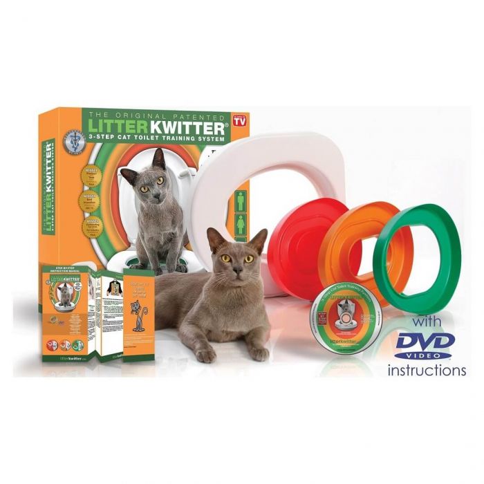 Litter Kwitter Kit de Toilette | apprendre à votre chat à aller aux  toilettes