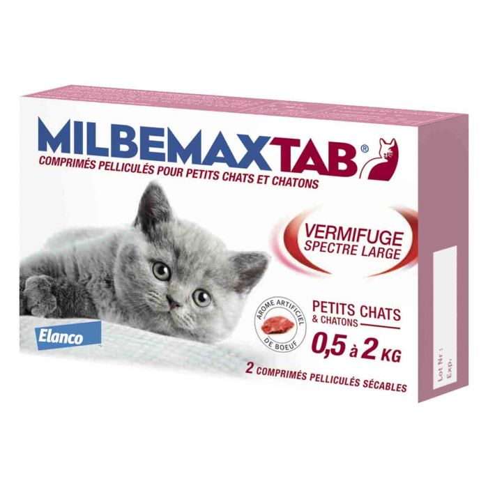 Milbemax Tab petits chats et chatons 2 cps | La Compagnie des Animaux