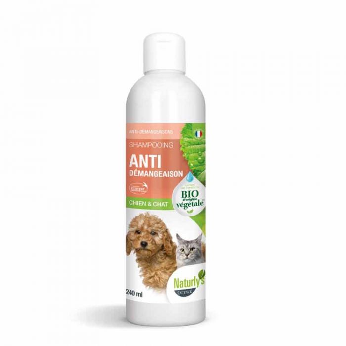Naturlys Shampooing Anti-démangeaisons Bio chien et chat 240 ml