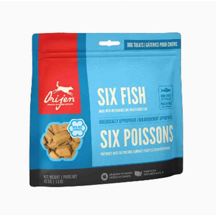 Orijen Six Fish Dog Treats chien 42,5 g | Friandises naturelles pour Chien