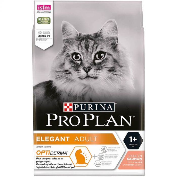 Purina Proplan Cat Optiderma Elegant Adult Saumon 3 kg | Croquettes