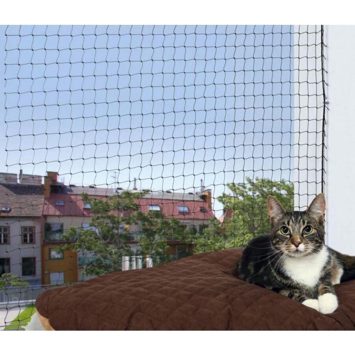 Trixie Filet de protection noir fenêtre pour chat 2 x 1,5 m