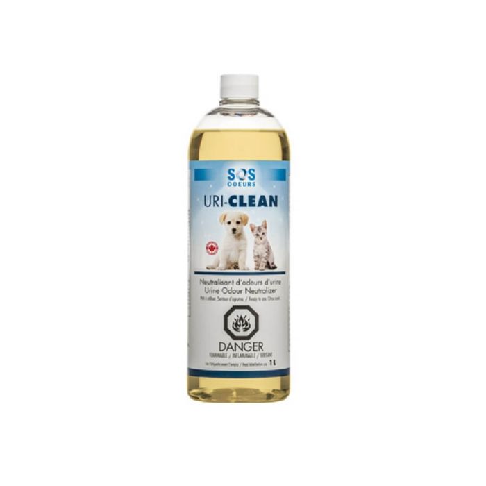 Uri-Clean Spray contre les odeurs d'urines animales 1 L | Anti-odeur