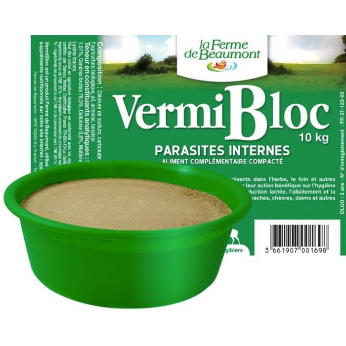 Vermibloc 10 kg | Minéraux et Vitamines | La Compagnie des Animaux