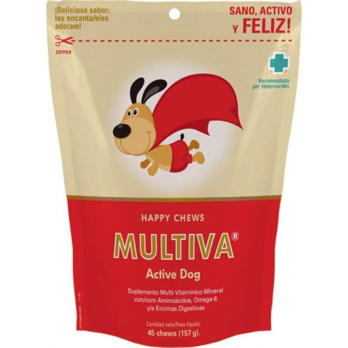 VetNova Multiva Active Chien 45 chews | La Compagnie des Animaux