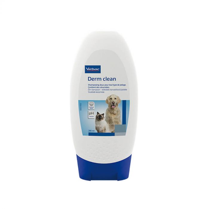 Virbac Derm Clean shampooing chien et chat 200 ml | Livraison rapide